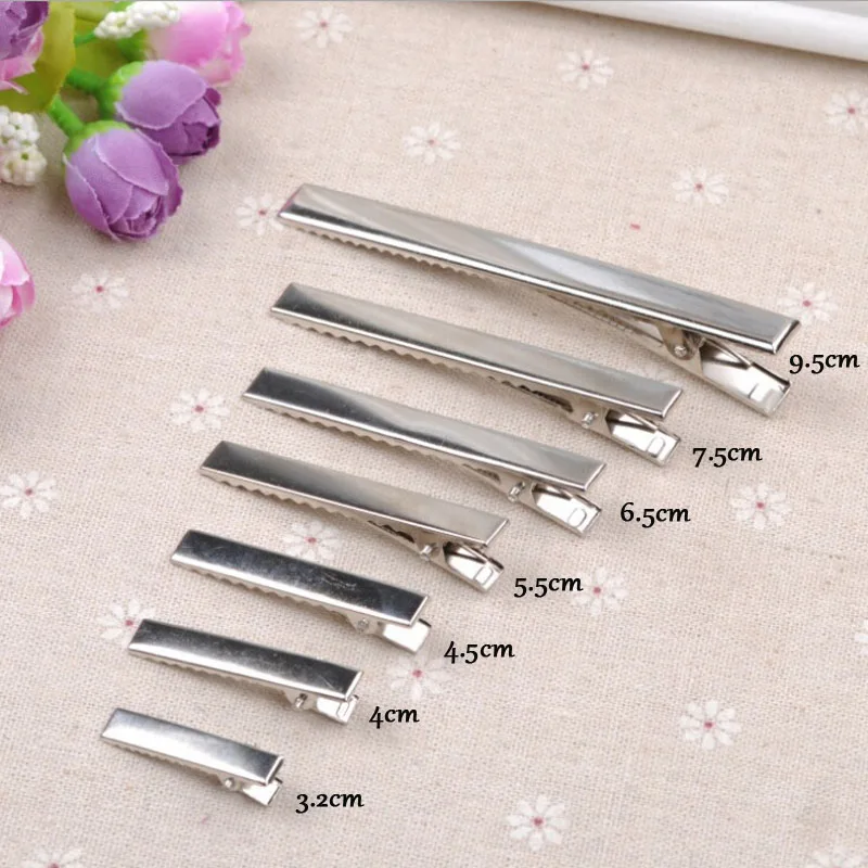 

20pcs/lot DIY Single Alligator Clips Crocodile/Duckbill Hair Clips With Teeth Hairpins Hair Grip Girls Hair Accessories S1635