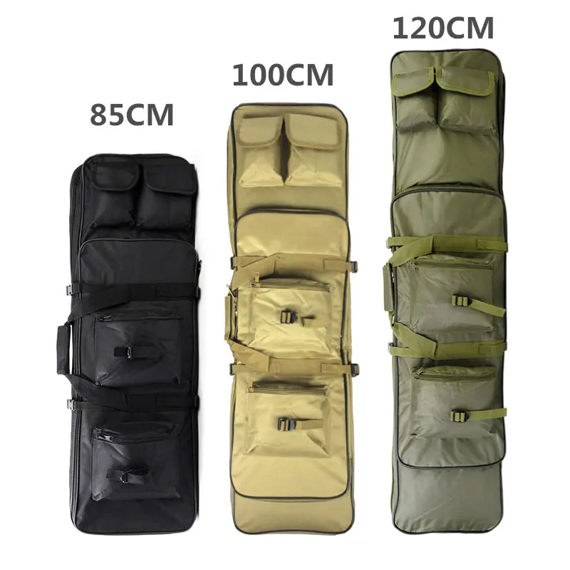 Online 85 100 120CM funda de Rifle de Nylon bolsa de caza de alta densidad táctica militar carabina bolsa suave funda Airsoft rifle pistola Accesorios funda escopeta