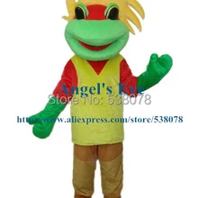 Крутой костюм-талисман с лягушкой для мальчиков Карнавальный Косплей размера для взрослых Недорогое Платье принцессы лягушки EMS SW1301