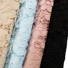 Свадебные украшения ткань белая открытая кружевная ткань цветочный жаккардовая ткань с узором для платья DIY 45*150 см/шт TJ22009