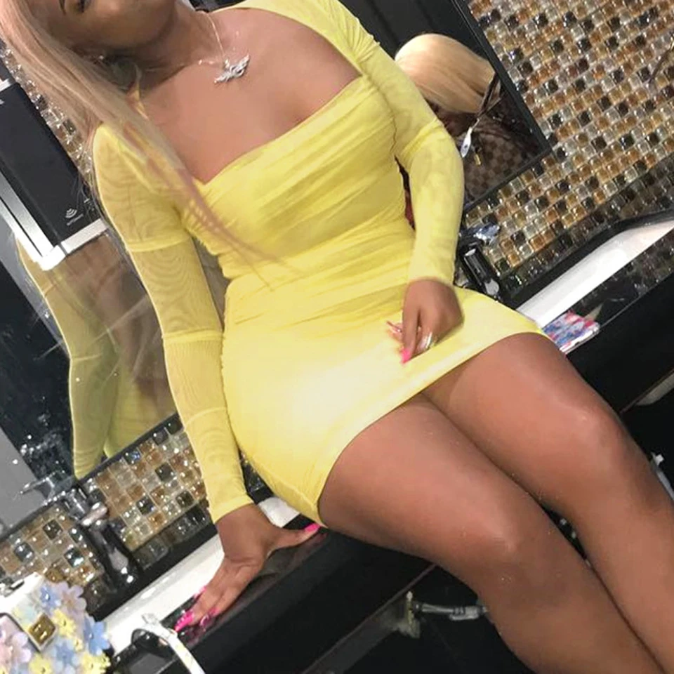 Ruched Mini Dress (5)