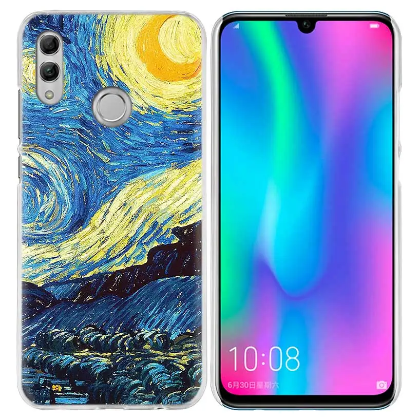 Чехол Sky Van Gogh для huawei Honor 8X Y9 9 10 Lite Play 8C 8S 8A Pro V20 20i 10i Y6 Y7 жесткий чехол для телефона из поликарбоната - Цвет: 06