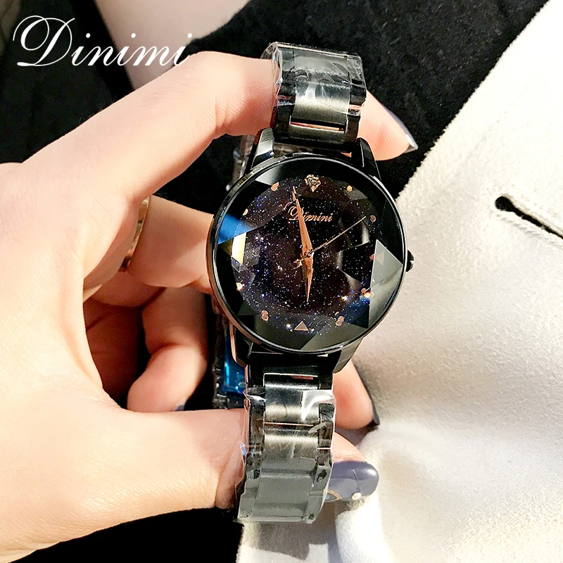 Dimini Fashion Luxury Women Watches Lady Watch Gold Quartz Wrist Watch Stainless Steel Ladies Watches Gifts Present Dropshippin