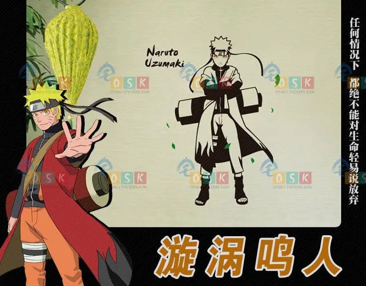 DCTAL Naruto Decal Japanese Cartoon Naruto Wall Stickers Sticker Wall 