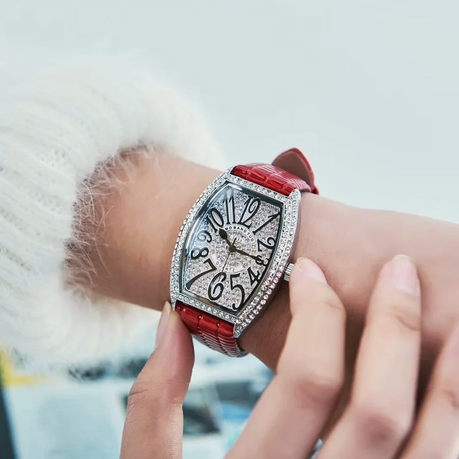 

2019 Brand Luxury Female Watch Tonneau Minimalist women's Slim Quartz Clock Leather Wristwatch Fashion Trend Black Watches