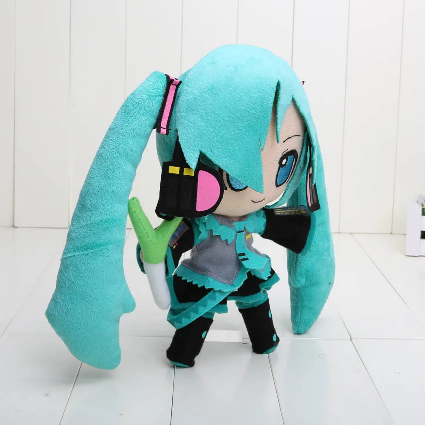 Японский аниме плюшевая игрушка для костюма vacaloid Hatsune Miku, улыбающиеся плюшевые куклы 16/24 см;