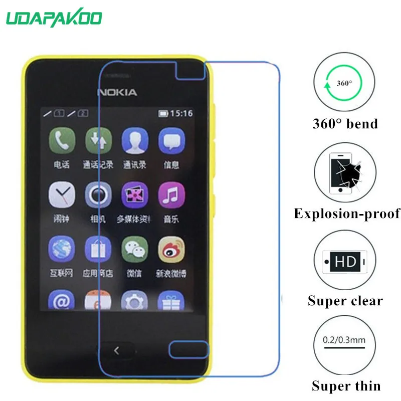 Udapakoo прозрачная защитная пленка из закаленного стекла для Nokia Asha 501 N501 Nano