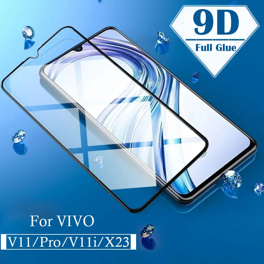 Закаленное стекло 9D для VIVO V11 Pro Защита экрана Vivo X23 V11i Защитное ViVo V 11 X 23 V11Pro