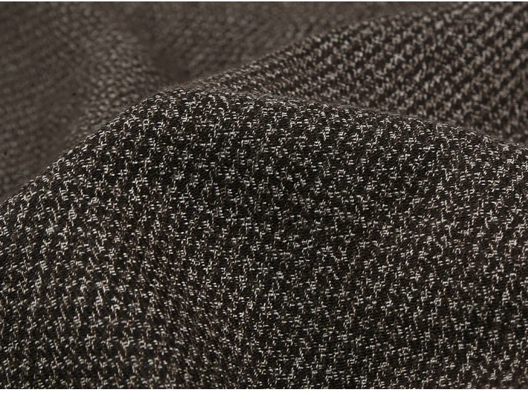 Зима Британский стиль сплошной Кофе текстура Для Мужчин's Повседневное костюм брюки Для мужчин тонкий бренд Одежда высшего качества Кнопка Fly Брюки K1033-2