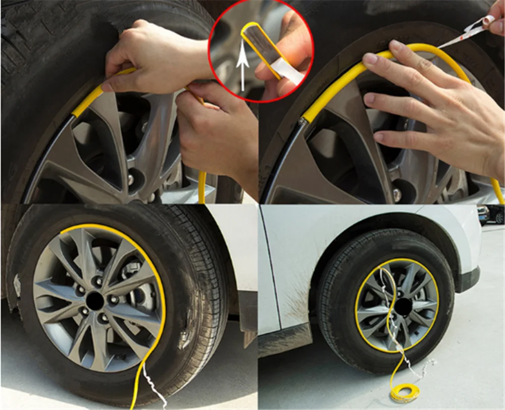 Автомобильный ободок декоративная полоса для защиты шин 8 м резина Honda City OSM FC Small