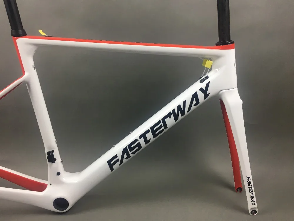 Perfect 2019 design super light FASTERWAY classic carbon road frameset D Brake carbon bike frame:Frameset+Seatpost+Fork+Clamp+Headset 96