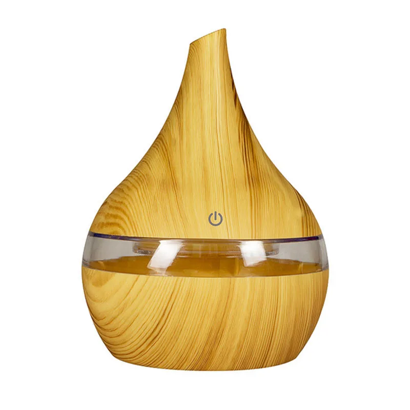 

300ml USB Electric Aroma Air Diffuser Wood Ultrasonic Air Humidifier Essential Oil Aromatherapy Cool Mist Maker For Home Wood