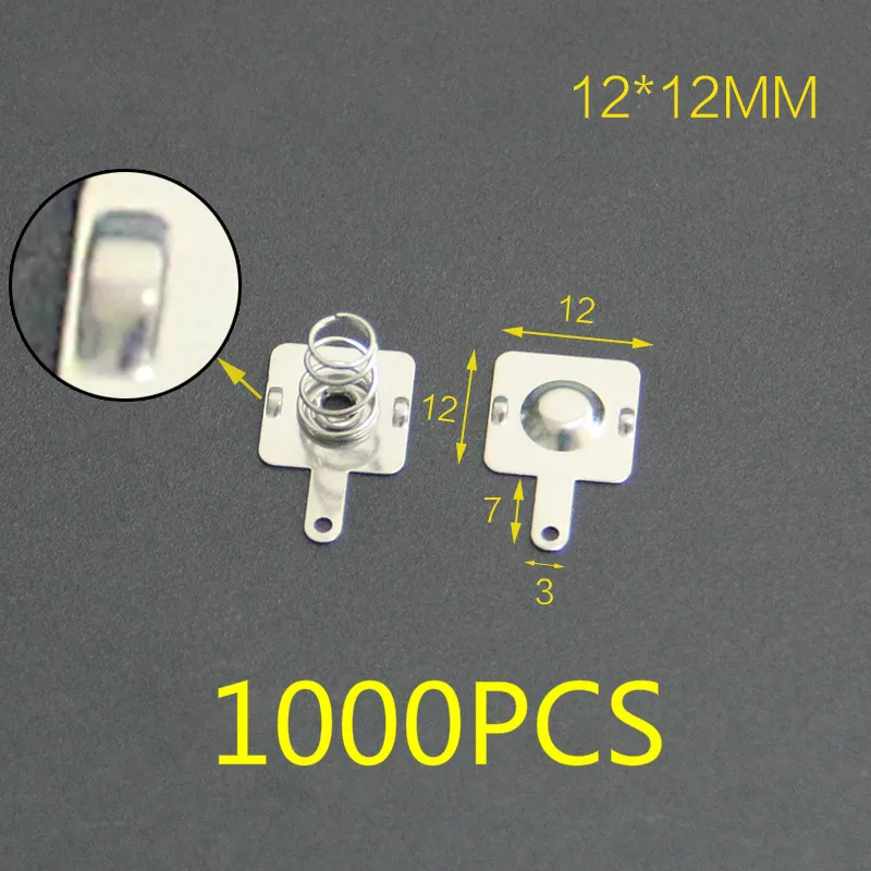 Hot 1000PCS AA5 battery pack 12*12/ 26.5/ 27.5/28MM spring contact piece box positive and negative single pole |