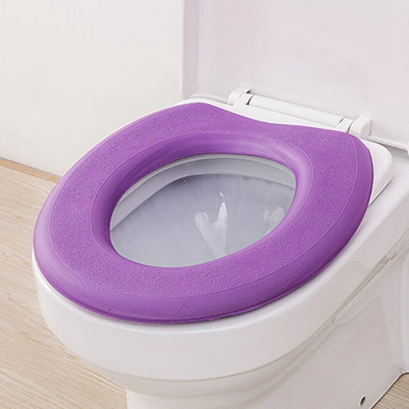 

O type EVA Warm Soft Toilet Cover Seat Lid Pad Bathroom Closestool Protector Bathroom Accessories Set Toilet Seat Cover Mat
