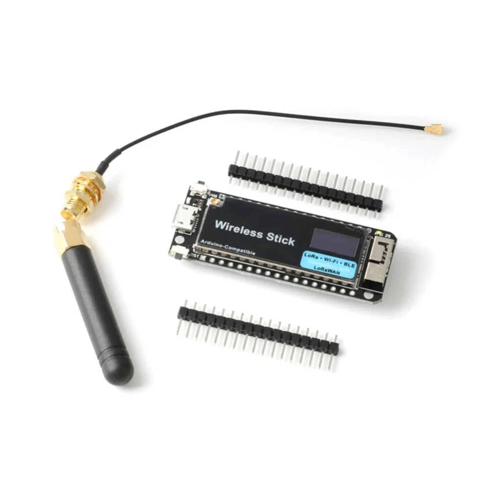 desenvolvimento módulo sx1276 lorawan wi fi ble com antena para arduino