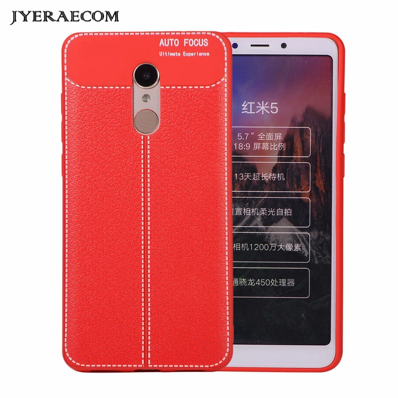 Фото JYERAECOM Бизнес Мягкие TPU Защитный чехол для Xiaomi Redmi 5 плюс Чехол корпус телефона Капа