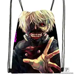 Пользовательские tokyo_ghoul _ Drawstring сумка-рюкзак милый рюкзак детский Ранец (черный назад) 31x40 см #20180611-02-100