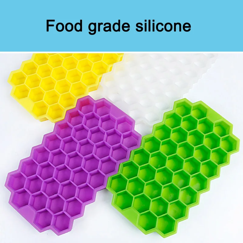 

Silicone Ice Cube Tray 37 Grid DIY Pudding Jelly Maker Mould With Lid for Bar Kitchen WXV Sale