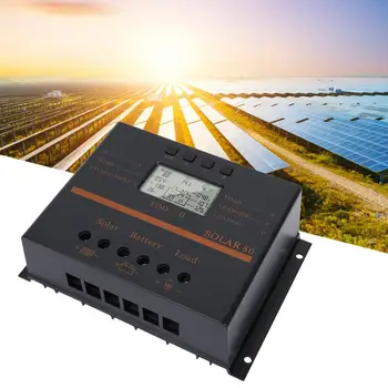 

Solar Charge Controller 80A 12V 24V Auto 80A PWM Solar Charge Controller Solar Panel Charge Regulator LCD Display Solar80