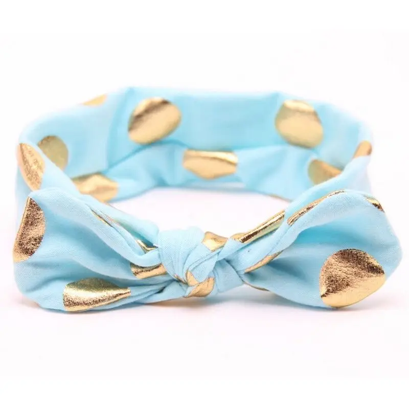 

12colors Headband Cute Kids Girls Boys Baby Children Bow Spots Hair Band Accessories Headwear