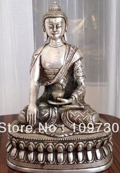 

free shipping Tibetan Buddhis shakyamuni bronze buddha statue