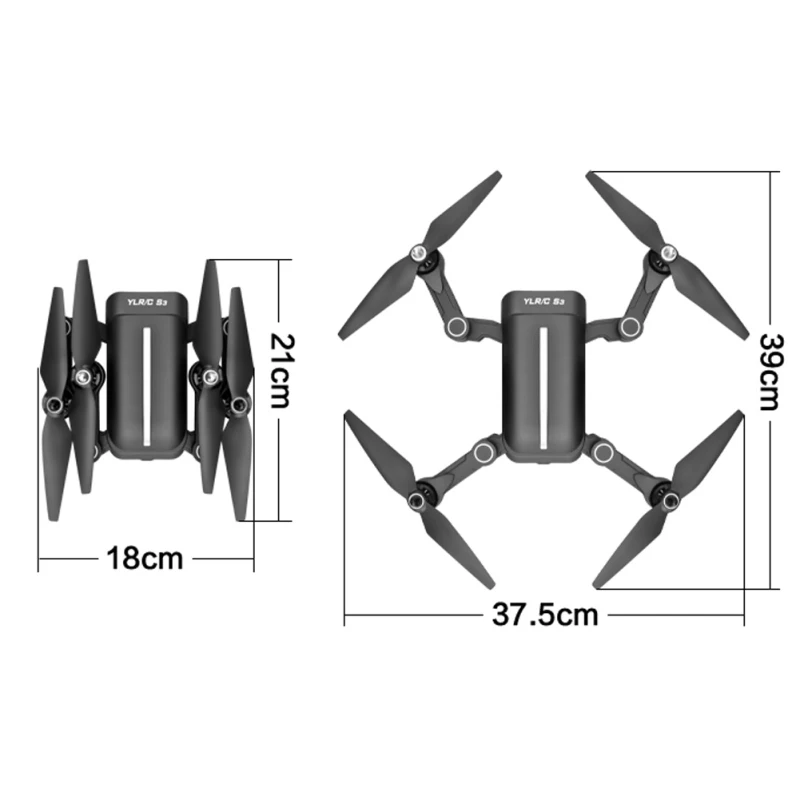 Складной wifi FPV RC Дрон бесщеточный мотор с 1080 P HD камерой gps следим за мной Hover пульт дистанционного управления RC Quadcopte селфи Дрон