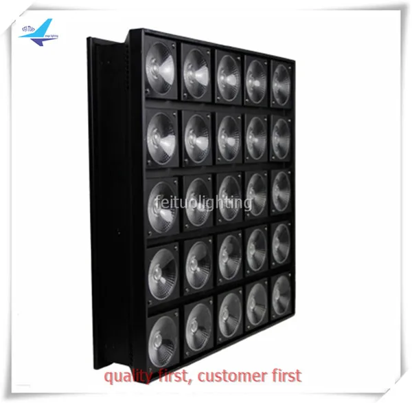 

4/lot free shipping 25x30w Ultra-bright rgb led matrix dmx led blinder 5x5