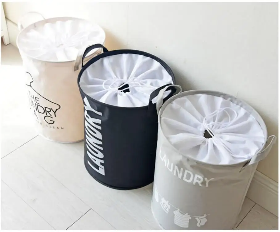 Новый большой бельем раза водонепроницаемый корзины для хранения одежды Домашняя одежда баррель сумки детские игрушки баррелей Прачечная