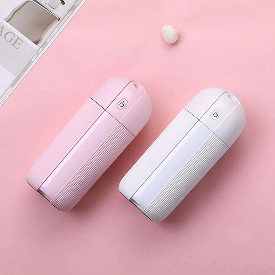 

280ml Ultrasonic Air Humidifier Aroma Essential Oil Diffuser Mini USB Humidifier Anti-dry Mist Fogger Maker With LED Light White