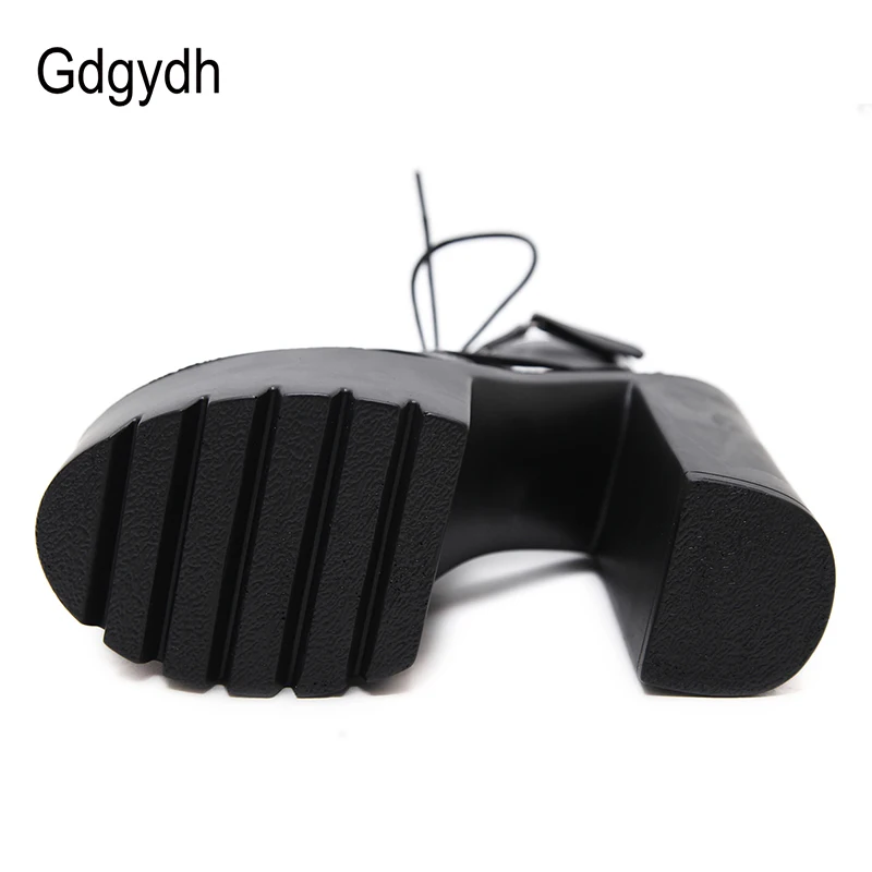 Женские сандалии Gdgydh черные туфли на очень высоком каблуке с пряжкой открытым