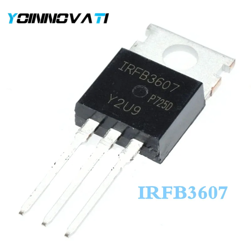 100 шт./лот IRFB3607PBF IRFB3607 MOSFET N CH 75V 80A TO 220AB IC лучшее качество|Интегральные схемы| |