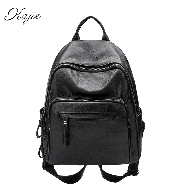 Hot Sale Womens Soft Leather Fashion Designer Backpack Female Rucksacks Bags For Girls Youth ...
