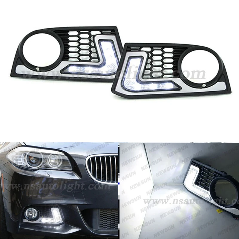 2 x Flexible drl LED Daytime Running Lights Lamp for BMW 5 series F10
