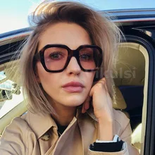 Фирменный дизайн, новинка, кошачий глаз, солнцезащитные очки для женщин, модные, с заклепками, квадратные солнцезащитные очки, Ретро стиль, для женщин и мужчин, розовые оттенки, UV400