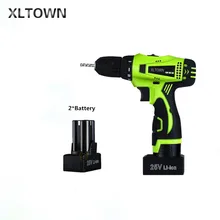 Xltown the new 25v two speed rechargeable lithium battery electric screwdriver with 2 battery Electric screwdriver