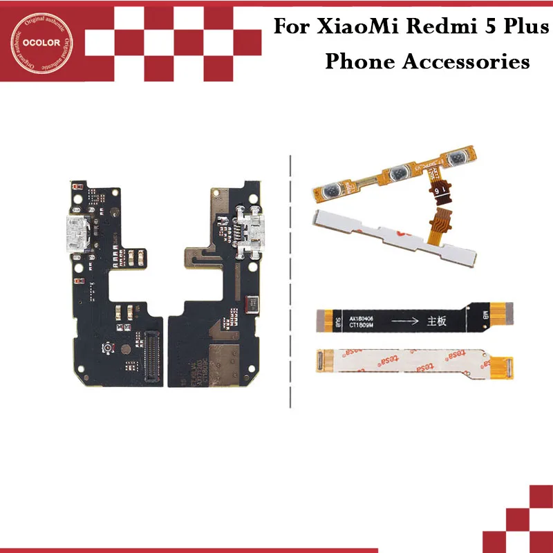 Кабель питания ocolor для XiaoMi Redmi 5 Plus запасные части в сборе кабеля материнская