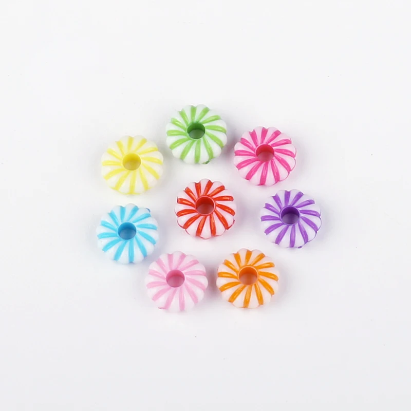

QIYIGE New Arrival Fashion 350Pcs/Lot 3x8MM Mixed Colored Acrylic Round Disc Beads Spacer DIY Jewelry Making