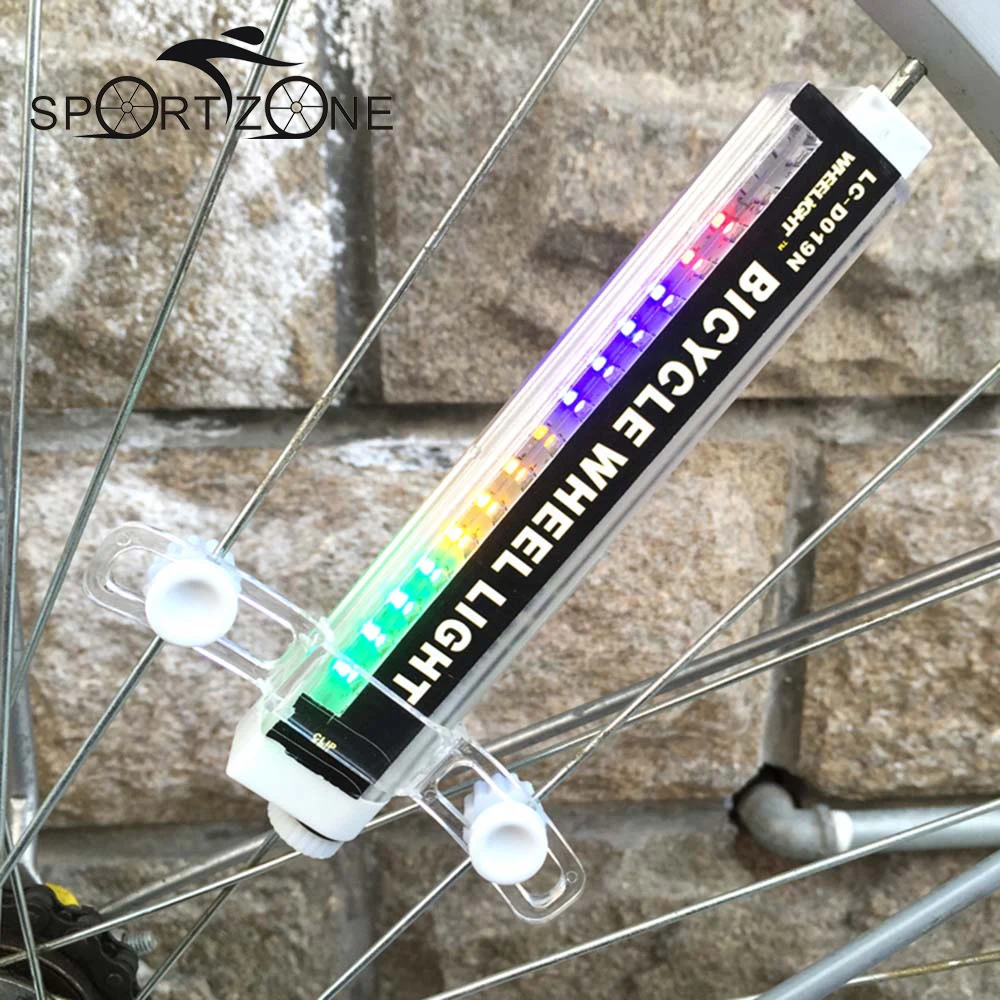 16 Colorful LED Bicycle Spokes Lights Waterproof 42 Patterns Bike Wheel