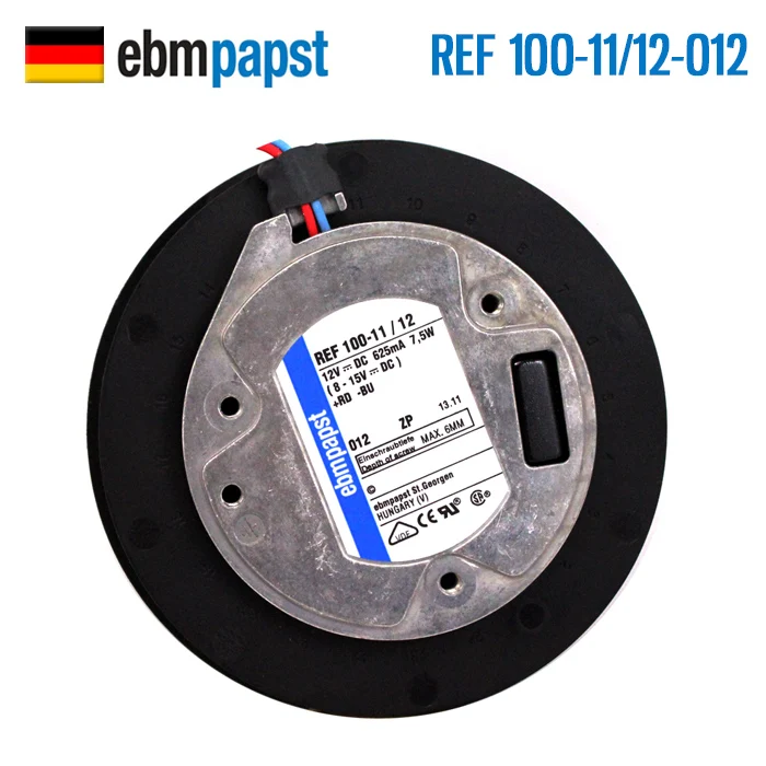 Охлаждающий вентилятор ebmpapst PAPST REF100-11/12 12 V 7,5 W