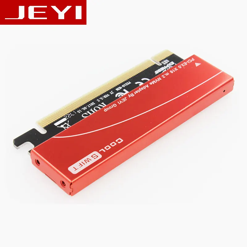 JEYI CoolSwift PCIE3.0 NVME адаптер x16 PCI E полноскоростной M.2 2280 алюминиевый лист