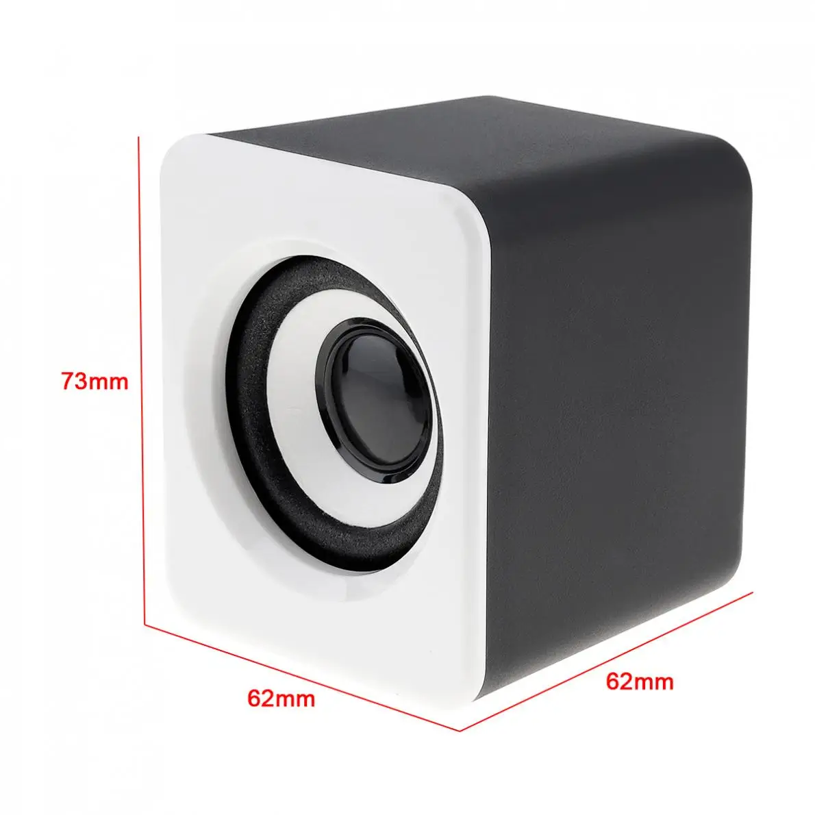 SADA Wired Mini Bass Cannon 3W PC Combination Speaker Column Computer Speaker with 3.5mm Stereo Jack and USB 2.1 Wired Powered