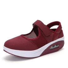 BALTROP/Сверхлегкая дышащая обувь для медсестры на липучке с воздушной подушкой для пожилых женщин, легкие туфли для танцев и отдыха для мамы