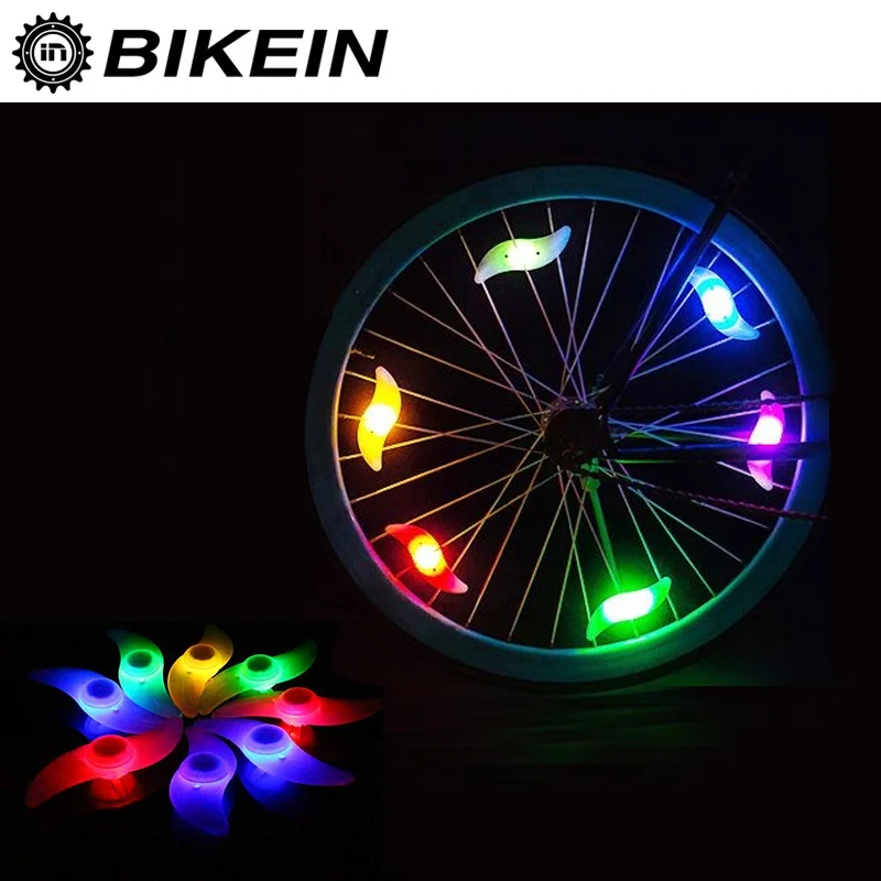 

BIKEIN Cycling Bike LED Wheel Spokes Light Colorful Waterproof Bicycle Wheel Wire Tyre Bright Signal Lamp 3 Modes Switch 20g