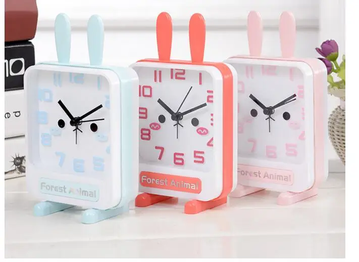 new 2019 Kawaii Alarm Clock Table Desk Clocks Birthday Gift For Kids