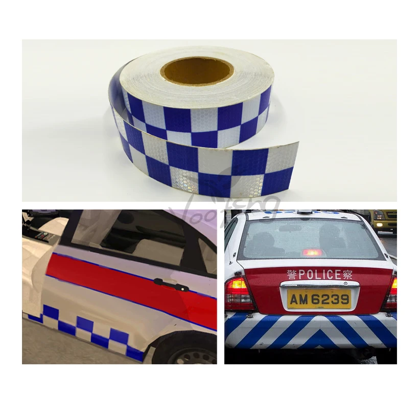 5cmX10m Traffic Multi Color Grid Design Conspicuity Reflective Safety Warning Tape Film Stickers Stripe for Truck 5cmX10m Traffic Multi Color Grid Design Conspicuity Reflective Safety Warning Tape Film Stickers Stripe for Truck