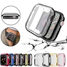 360 Защитный Тонкий чехол для часов, полный Чехол для Apple Watch 4, мягкий прозрачный ТПУ защитный чехол для iWatch 4 44 мм 40 мм