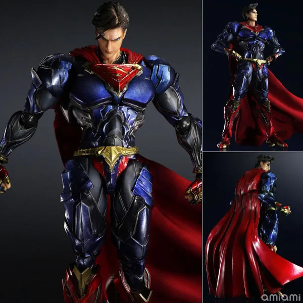  Play Arts KAI DC COMICS NO.6 SUPERMAN PVC Action Figure Collectible Model Toy 26cm
