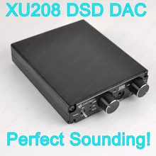 Мини XMOS XU208 USB DAC поддержка DSD256 родная XMOS XU208 асинхронный USB DAC звуковая карта усилитель для наушников, обновляемый OPAMP