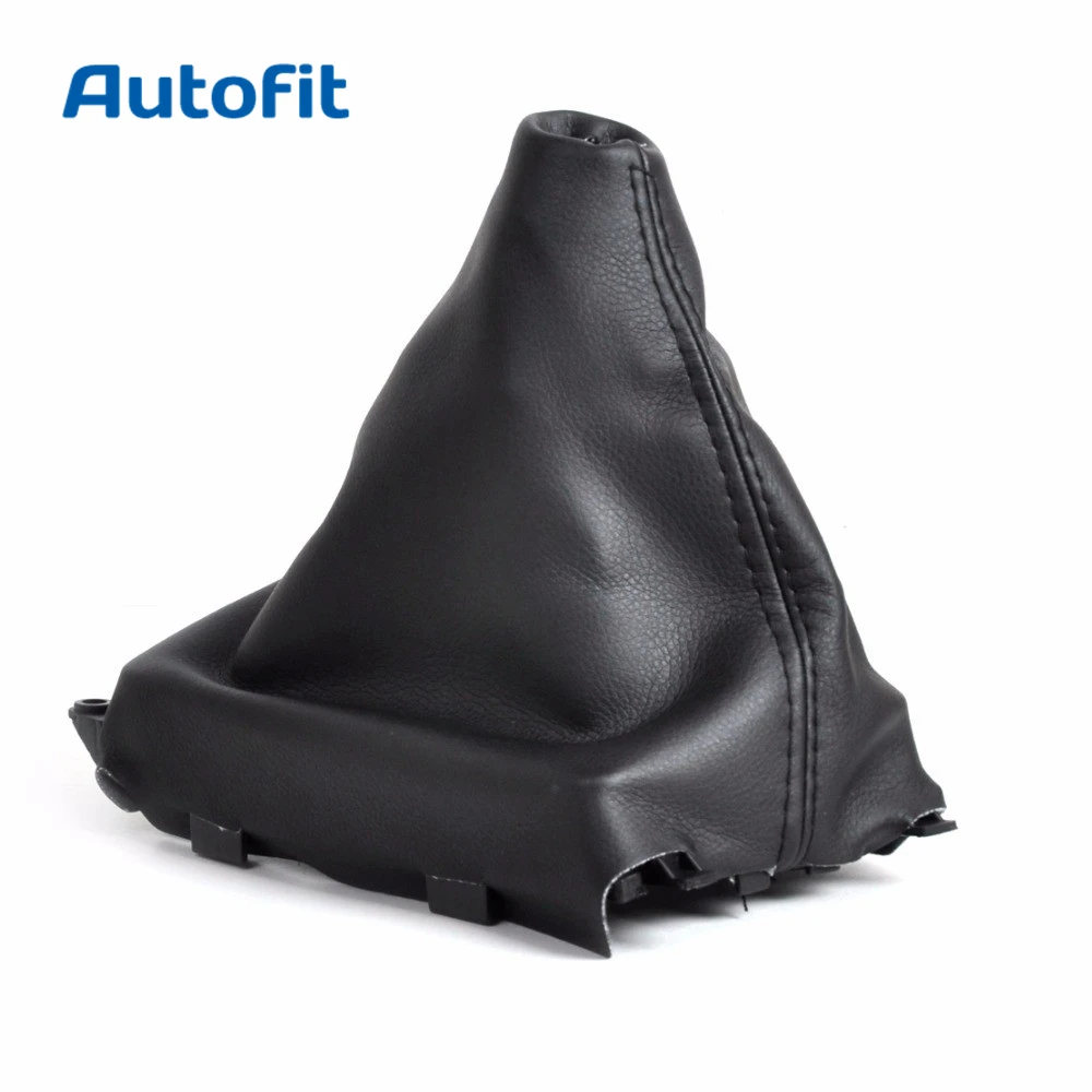 Black PU Leather Gear Shift Knob Gaitor Boot Cover for Mazda 6 2002