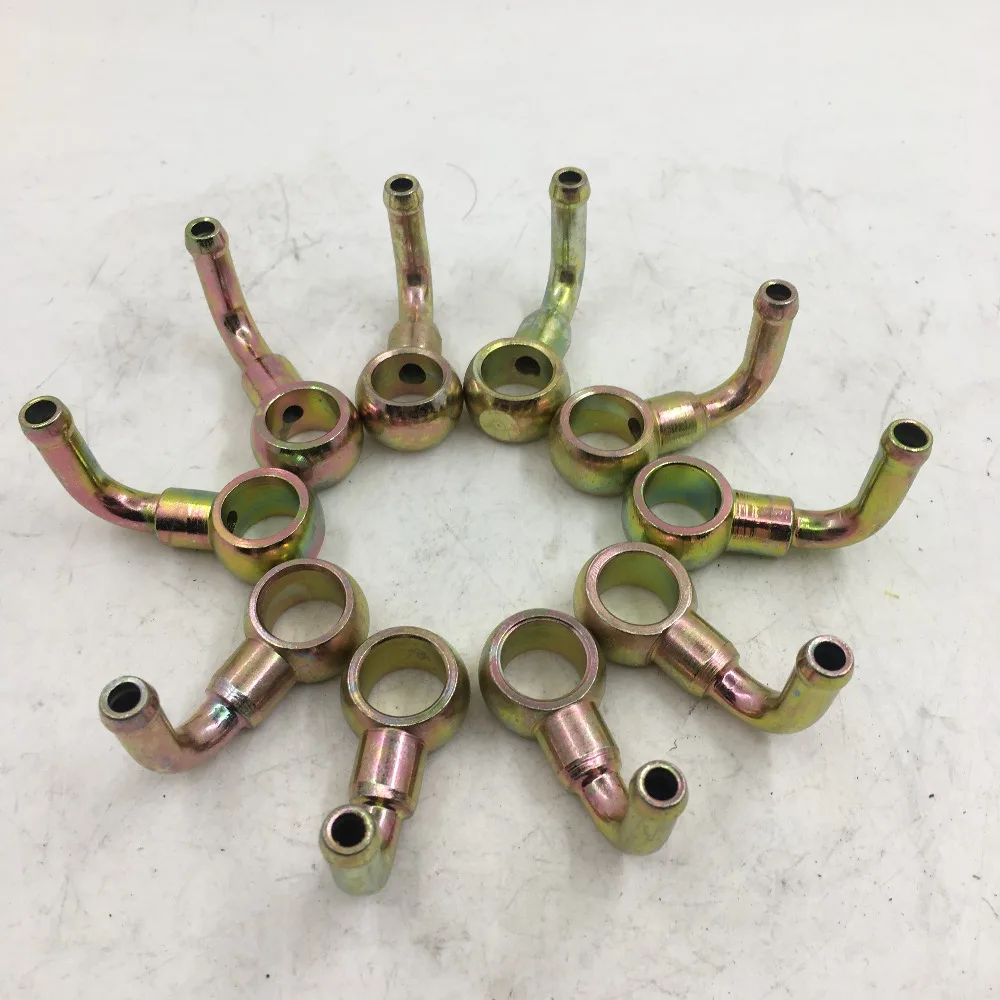 

SherryBerg set of 10(10 pcs) FUEL UNION INLET ELBOW for WEBER DCOE 90 DEGREES BANJO FITTING fajs dcoe empi free shipping